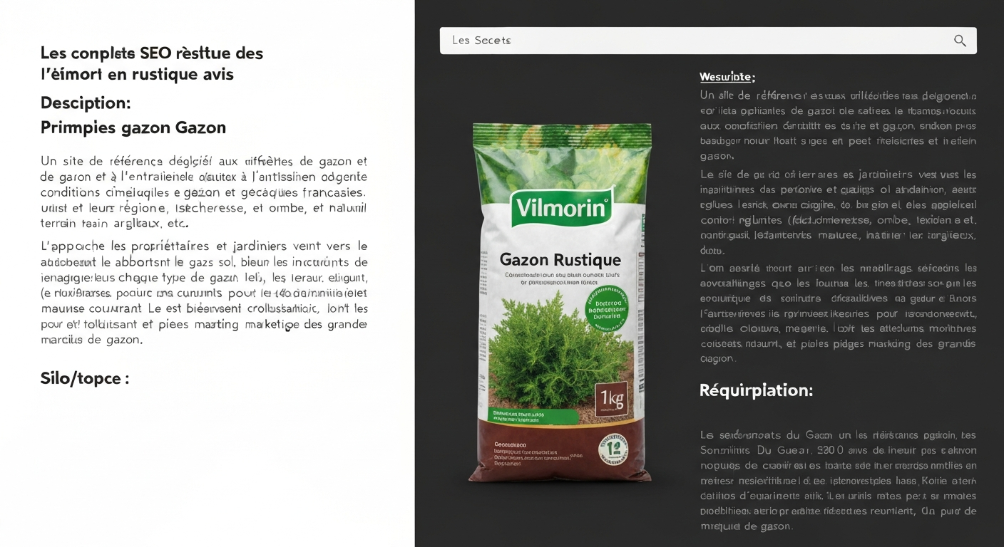 vilmorin gazon rustique avis : test, semis et entretien