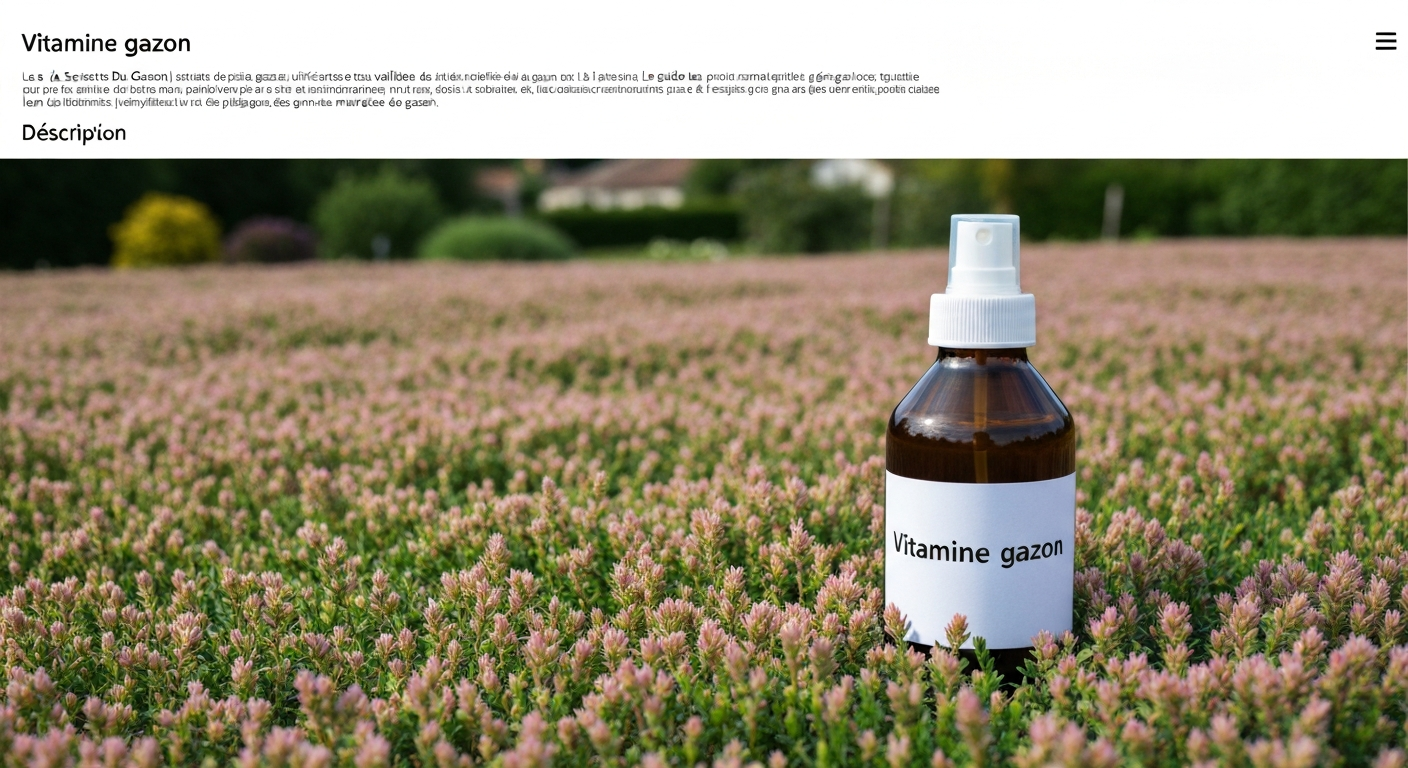 Vitamine gazon : guide pratique, dosages et calendrier complet